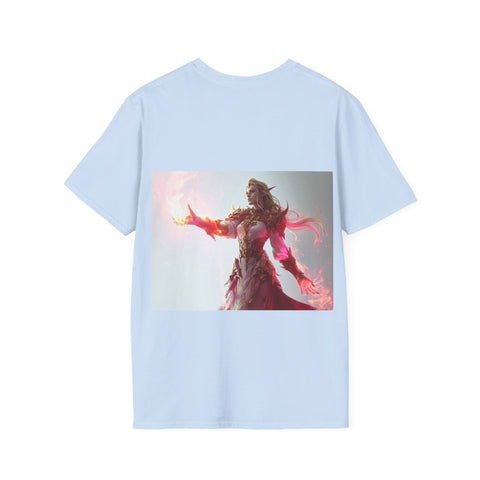 Crimson Elemental Majesty - Unisex Softstyle T-Shirt - Globera