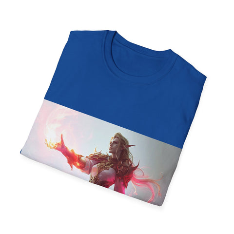 Crimson Elemental Majesty - Unisex Softstyle T-Shirt - Globera