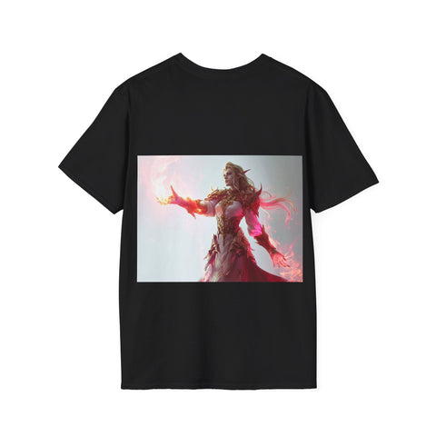 Crimson Elemental Majesty - Unisex Softstyle T-Shirt - Globera