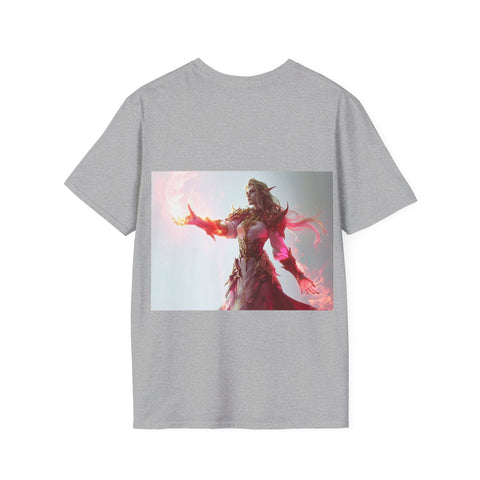 Crimson Elemental Majesty - Unisex Softstyle T-Shirt - Globera