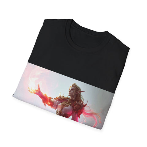 Crimson Elemental Majesty - Unisex Softstyle T-Shirt - Globera