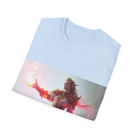 Crimson Elemental Majesty - Unisex Softstyle T-Shirt - Globera