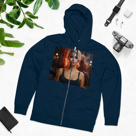 Introspective City Dusk - Men's Cultivator Zip Hoodie - Globera