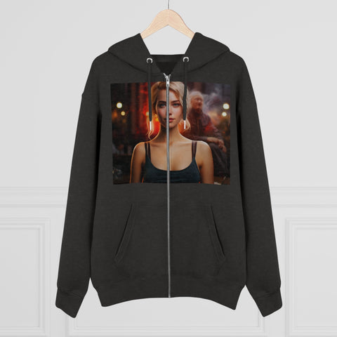 Introspective City Dusk - Men's Cultivator Zip Hoodie - Globera