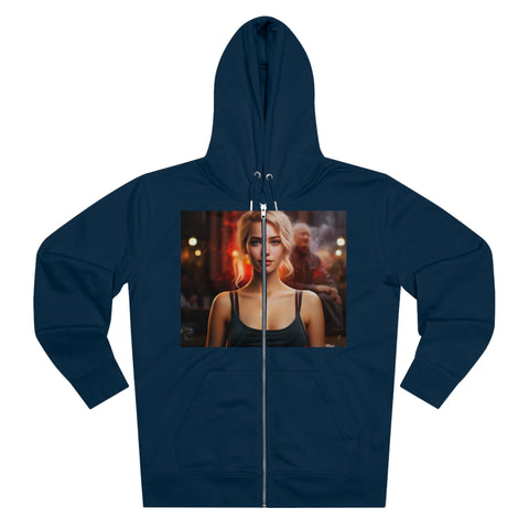 Introspective City Dusk - Men's Cultivator Zip Hoodie - Globera