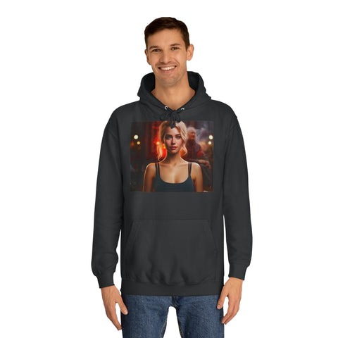 Introspective City Dusk - Unisex College Hoodie - Globera