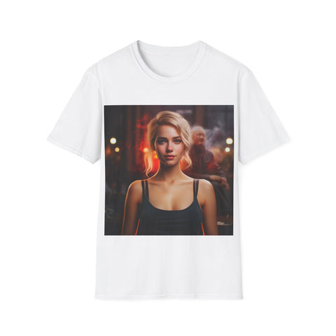 Introspective City Dusk - Unisex Softstyle T-Shirt - Globera