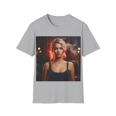 Introspective City Dusk - Unisex Softstyle T-Shirt - Globera