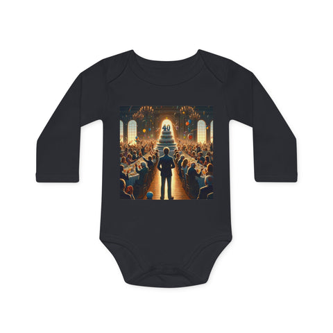 Solitary Celebration Observer - Baby Long-Sleeve Organic Bodysuit - Globera