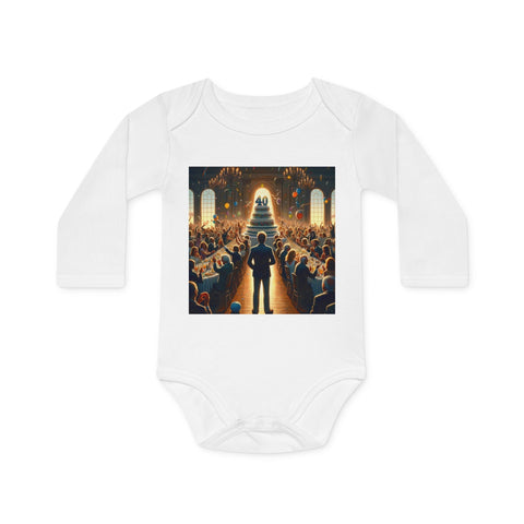 Solitary Celebration Observer - Baby Long-Sleeve Organic Bodysuit - Globera