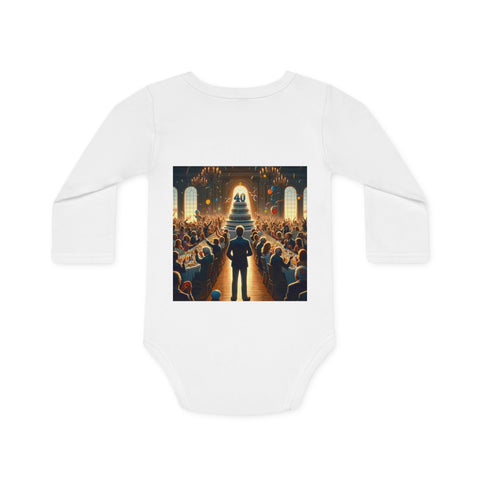 Solitary Celebration Observer - Baby Long-Sleeve Organic Bodysuit - Globera