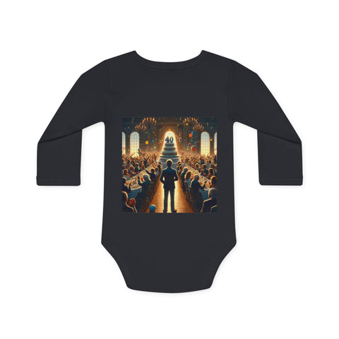 Solitary Celebration Observer - Baby Long-Sleeve Organic Bodysuit - Globera