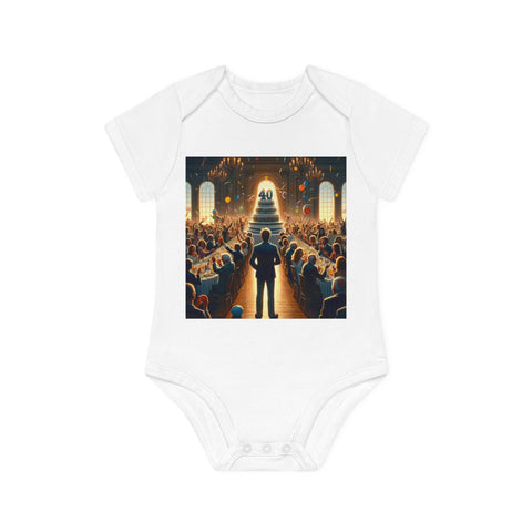 Solitary Celebration Observer - Baby Organic Short Sleeve Bodysuit - Globera