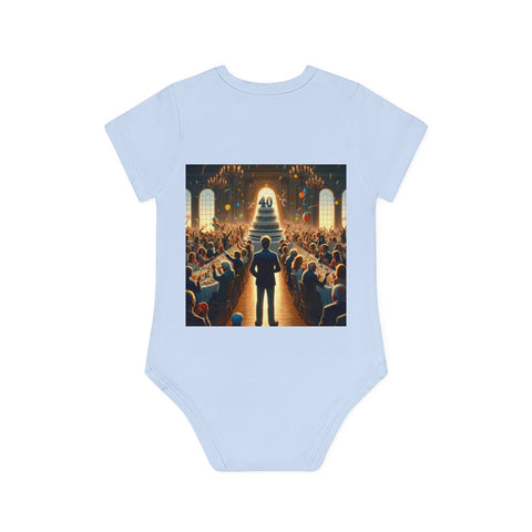 Solitary Celebration Observer - Baby Organic Short Sleeve Bodysuit - Globera