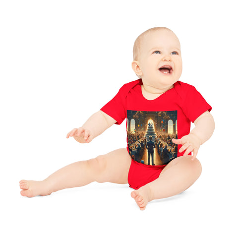 Solitary Celebration Observer - Baby Organic Short Sleeve Bodysuit - Globera