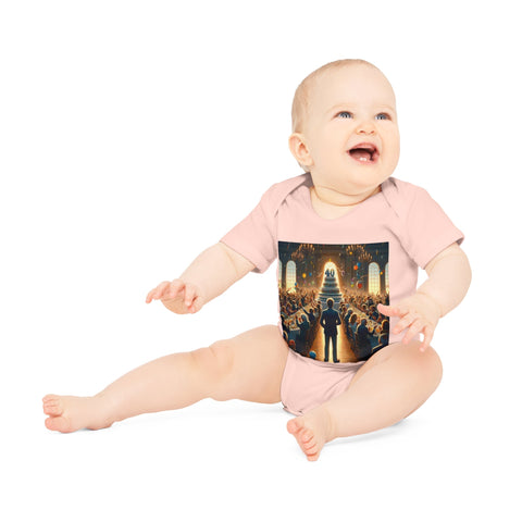 Solitary Celebration Observer - Baby Organic Short Sleeve Bodysuit - Globera
