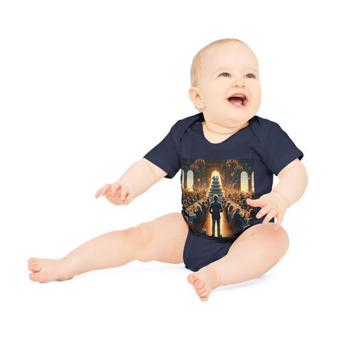 Solitary Celebration Observer - Baby Organic Short Sleeve Bodysuit - Globera