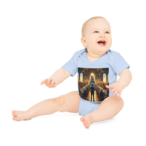 Solitary Celebration Observer - Baby Organic Short Sleeve Bodysuit - Globera