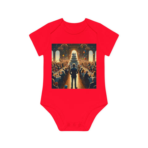 Solitary Celebration Observer - Baby Organic Short Sleeve Bodysuit - Globera
