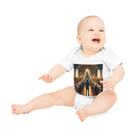 Solitary Celebration Observer - Baby Organic Short Sleeve Bodysuit - Globera