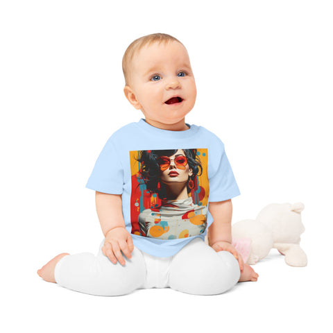 Vibrant Urban Elegance - Baby Organic T-Shirt - Globera