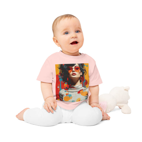 Vibrant Urban Elegance - Baby Organic T-Shirt - Globera