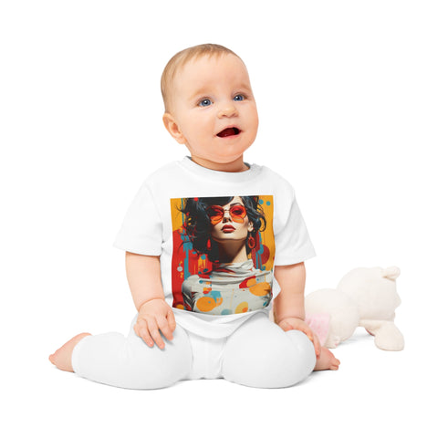 Vibrant Urban Elegance - Baby Organic T-Shirt - Globera
