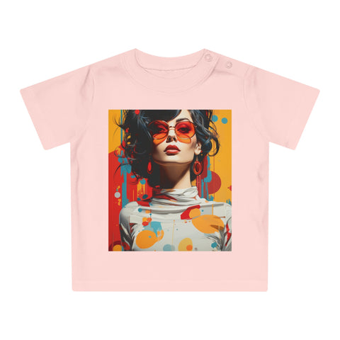 Vibrant Urban Elegance - Baby Organic T-Shirt - Globera