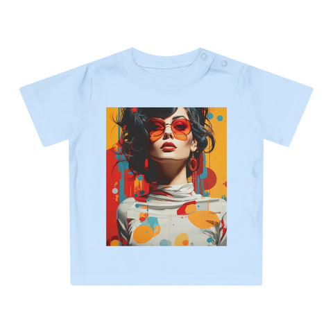 Vibrant Urban Elegance - Baby Organic T-Shirt - Globera