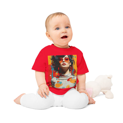 Vibrant Urban Elegance - Baby Organic T-Shirt - Globera