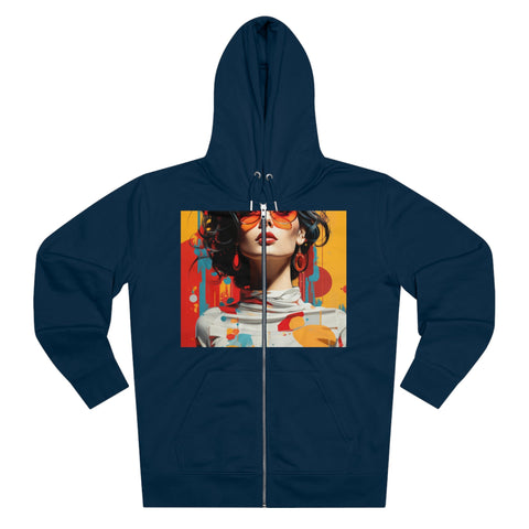 Vibrant Urban Elegance - Men's Cultivator Zip Hoodie - Globera
