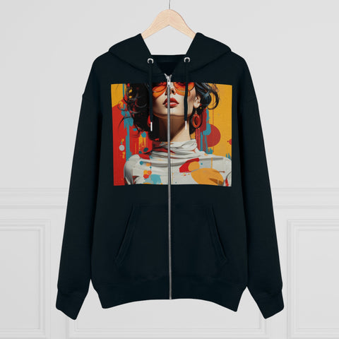 Vibrant Urban Elegance - Men's Cultivator Zip Hoodie - Globera