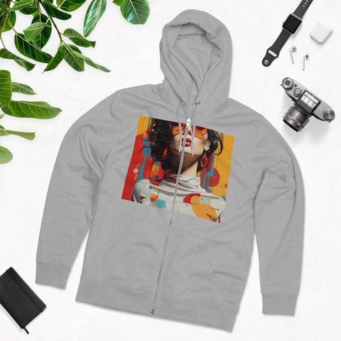 Vibrant Urban Elegance - Men's Cultivator Zip Hoodie - Globera