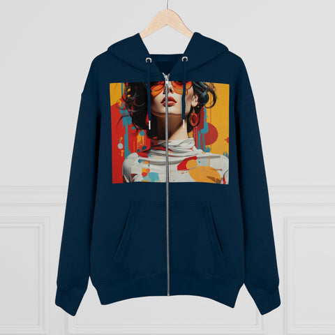 Vibrant Urban Elegance - Men's Cultivator Zip Hoodie - Globera