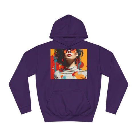 Vibrant Urban Elegance - Unisex College Hoodie - Globera