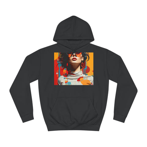 Vibrant Urban Elegance - Unisex College Hoodie - Globera