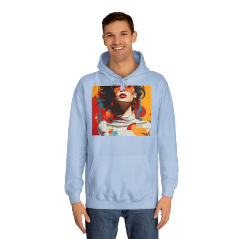 Vibrant Urban Elegance - Unisex College Hoodie - Globera