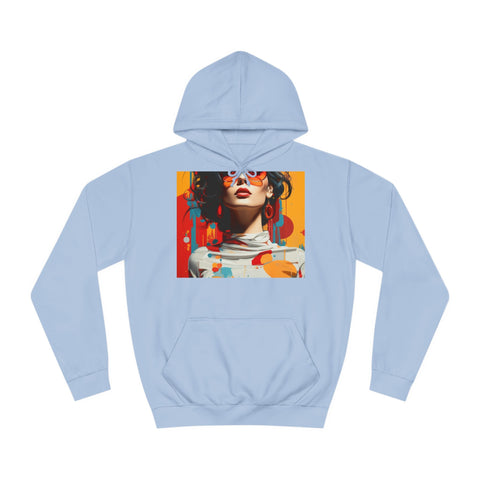 Vibrant Urban Elegance - Unisex College Hoodie - Globera