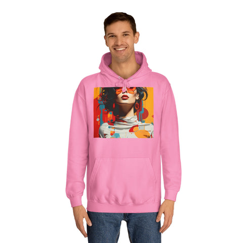 Vibrant Urban Elegance - Unisex College Hoodie - Globera