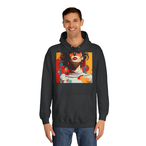 Vibrant Urban Elegance - Unisex College Hoodie - Globera