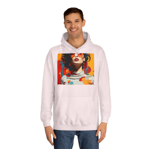 Vibrant Urban Elegance - Unisex College Hoodie - Globera