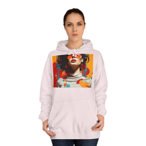 Vibrant Urban Elegance - Unisex College Hoodie - Globera