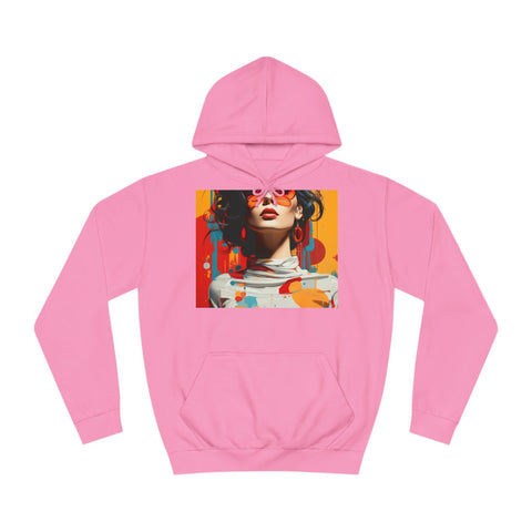 Vibrant Urban Elegance - Unisex College Hoodie - Globera