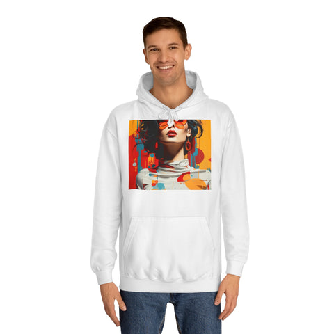 Vibrant Urban Elegance - Unisex College Hoodie - Globera