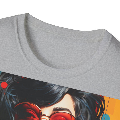 Vibrant Urban Elegance - Unisex Softstyle T-Shirt - Globera
