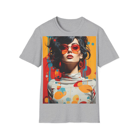 Vibrant Urban Elegance - Unisex Softstyle T-Shirt - Globera