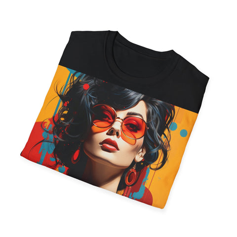 Vibrant Urban Elegance - Unisex Softstyle T-Shirt - Globera