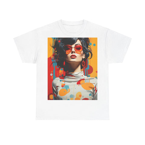 Vibrant Urban Elegance - Unisex Heavy Cotton Tee
