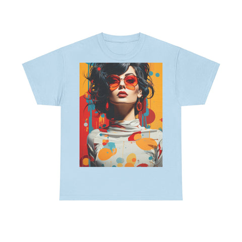 Vibrant Urban Elegance - Unisex Heavy Cotton Tee
