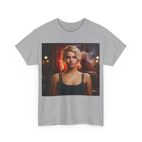 Introspective City Dusk - Unisex Heavy Cotton Tee